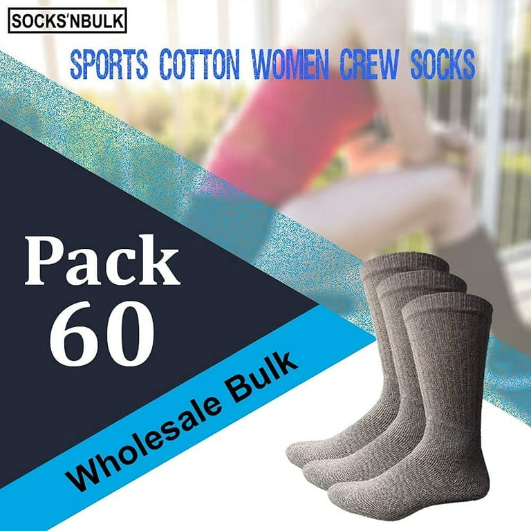 SOCKS NBULK 60 Pairs Wholesale Bulk Sport Cotton Crew Ankle Tube