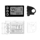 thumbnail image 2 of 24V 36V 48V 60V S866 Controller Panel Dashboard Waterproof Electric Bike LCD Display for Electric E, 2 of 5