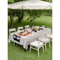 thumbnail image 3 of Outdoor Tablecloth with Umbrella Hole and Zipper, Thanksgiving Rectangle Table Cloth 52x70 Inch Waterproof Tablecloth, Fall Maple Leaf Grey Stripe Wooden Grain Picnic Table Cover for Patio Camping, 3 of 7