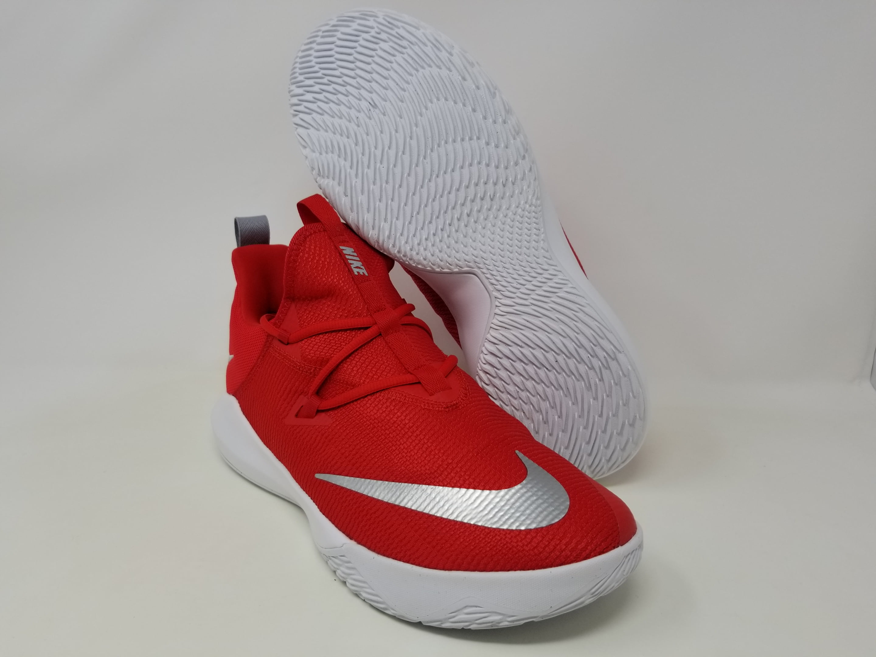 Nike Men's Zoom 2 Basketball Shoes, Red/Silver, 11.5 D(M) US Walmart.com