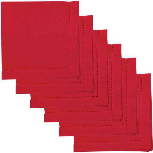 Now Designs Hemstitch Napkins 100 Percent Cotton, Set of 6