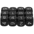 thumbnail image 1 of Shisuyan 12pcs Color Number Dice Plastic Dice 6 Sided Dice Set For Classroom Teaching Math Learning Standard Dice For Board Games, 1 of 8