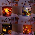 thumbnail image 3 of Inteprter Bolsa de almacenamiento de dulces de Halloween Galletas luminosas Juguetes Organizador de regalos Bolsas Decoración multiusos para Type2 NO2, 3 of 6