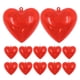 thumbnail image 1 of 12 adornos de corazón de plástico transparente rellenables para San Valentín, manualidades y suministros para fiestas, cajas de dulces para fiestas, 1 of 7