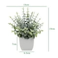 thumbnail image 2 of 1Pack Mini Artificial Plastic Potted Fake Plants for Home Decor, Indoor Small Faux Topiaries for Room, Office Desk, Bathroom Greenery Decoration, Perfect for Home Decorative Gift, 2 of 7