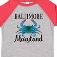 thumbnail image 4 of Inktastic Baltimore Maryland Vacation Blue Crab Boys or Girls Toddler T-Shirt, 4 of 5