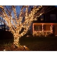 thumbnail image 2 of Guirnalda de luces LED de 33 m, 300 LED, color blanco cálido, para interior y exterior, impermeable, 8 modos de iluminación, luces de Navidad, alambre verde, para decoración navideña de bodas y jardin, 2 of 5