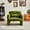 Green, variant on 34 Inch Velvet Fabric Sofa in Elegant Design with Support Pillow for Living Room, Office, and Bedroom Use
