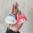 thumbnail image 1 of Sanrio-Llavero de Hello Kitty con pompón, funda de silicona, colgante, Cinnamoroll, Kuromi, My Melody, llavero de coche Fivean unisex, 1 of 2
