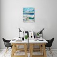 thumbnail image 7 of Modern Bathroom Wall Art, 12x16 inch - Abstract Blue Ocean Sunrise & Sunset for Sea-Lake Themed Home Decor, 7 of 7