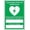 Warning Sign 5, variant on Automated External Defibrillator Nearest Location 8"x12" Tin Warning Sign, Metal Sign, Vintage Wall Decor, Home Farm Bar Coffee Shop Club Decoration