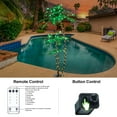 thumbnail image 3 of LIGHTSHARE Lighted 6FT Gorgeous Palm Tree 3Trunks Artificial Palm Tree 203LED Lights for Office Decoration Outdoor and Indoors Tiki Bar Christmas Patio Pool- Electric, 3 of 5