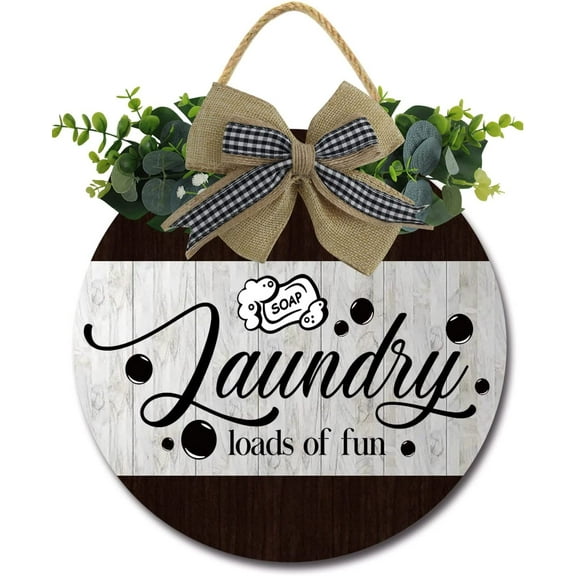 Eveokoki 12" Laundry Today or Naked Tomorrow Laundry Room Sign Rustic Wooden Plaque Wreaths for Wall Door Funny Decor Vintage Hanging Sign for Laundry Room Wash House Farmhouse