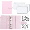 thumbnail image 2 of 2022 A6 PU Leather Budget Binder Notebook Cash Envelopes System Set With Binder Pockets for Money Budget Saving Bill Organizer Gong Bohan LED, 2 of 2