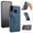 Blue, variant on TOP SHE Case for Samsung Galaxy A30, Galaxy A30 Phone Case (6.4 Inch) - Synthetic Leather Protective Case with Card Slot / Kickstand, Slim Fit Lightweight Simple Fashion Cover (Black)