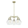 thumbnail image 3 of Innovations Lighting  Cindyrella  - 5 Light 8" Stem Hung Chandelier Antique Brass/Seedy, 3 of 5