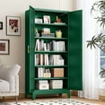 thumbnail image 3 of 74.8"H Metal Stoarge Cainbet with 2 Doors and 5 Adjuctable Shelves for Kitchen Pantry Home Office, 3 of 6