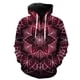 thumbnail image 1 of Sudadera con capucha y cremallera de mandala para hombre, estilo urbano, unisex, estilo Harajuku, de manga larga, con capucha, con estampado 3D, a la moda, de gran tamaño., 1 of 6