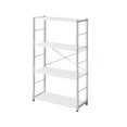 thumbnail image 3 of Tcbosik Modern Bookshelf 4-Tiers Storage Shelf for Home Office, White, 3 of 3