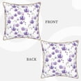thumbnail image 3 of Xecao Orchids Flowers Print Soft Velvet Decorative Throw Pillow Covers, Square Cushion Cases for Bed, Sofa, Living Room, Car, and Indoor Outdoor Use-16"x16", 3 of 8