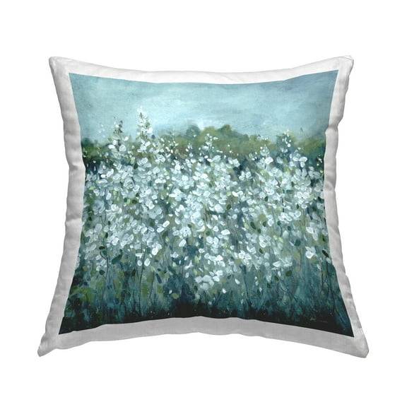 Stupell Industries Flower Fields in Bloom Decorative Printed Throw Pillow Design by Carol Robinson.