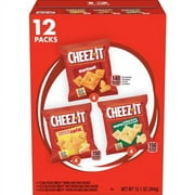 Keebler Cheez-It Variety Pack - Individually Wrapped - Original, White Cheddar, Cheddar Jack Cheese - 12 / Box | Bundle of 5 Boxes