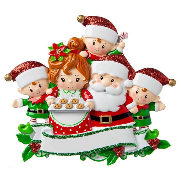 Familiares Diy, Colgante De Resina De Árbol De Navidad Personalizado, Regalo De Navidad Para Niños, Adorno Colgante De Año Nuevo Scienceny HA041408-03