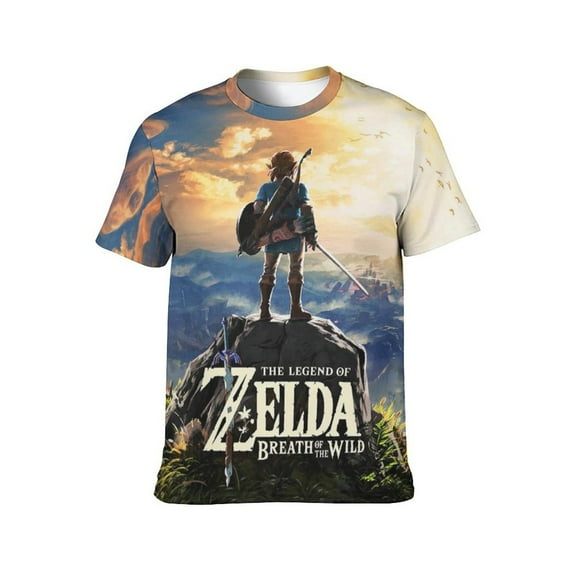 The Legend of Zelda 3d Print Graphic T Shirt Short Sleeve Summer T-Shirt Novelty Casual Tee For Men Women Teen S
