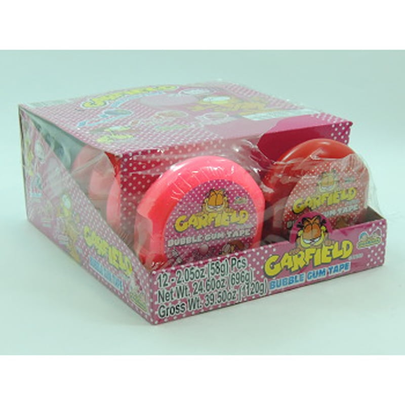 Kidsmania Garfield Bubble Gum Tape 12Ct Pack Of 12