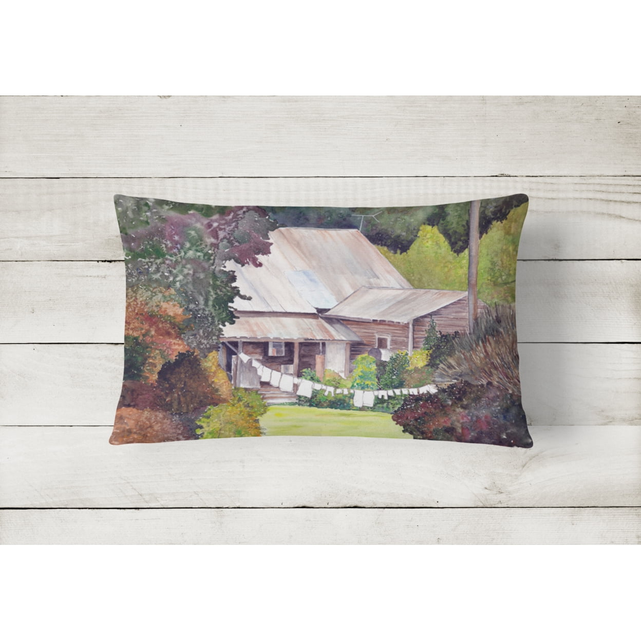 Carolines Treasures 8741PW1216 Wash Day Decorative Canvas Fabric Pillow, 12H x16W, multicolor