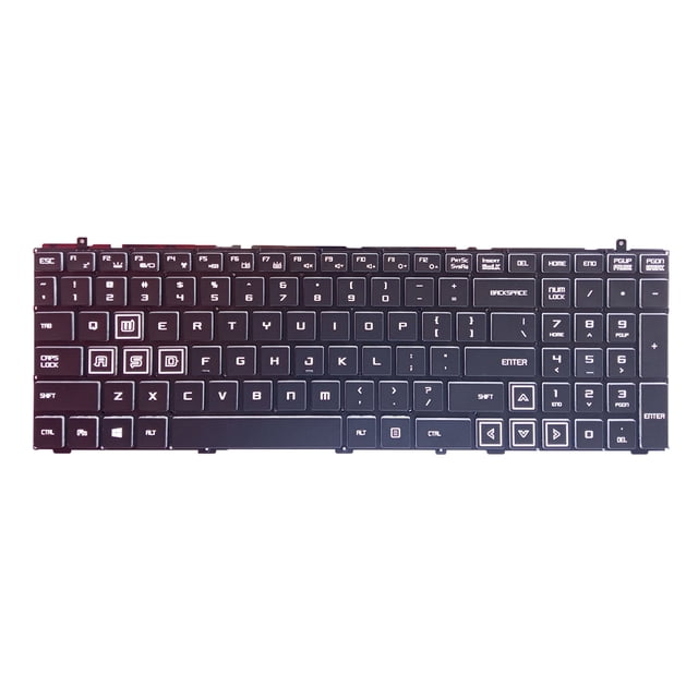 Seitruly Teclado para ordenador portátil RGB, equipo de entrada para jugadores, tablero de teclas, piezas de reparación de Notebook, reemplazo de Juegos de teclado y mouse para computadora