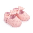thumbnail image 7 of Gpaecead Baby Girls Bow Heart Embroidered Mary Jane Princess Shoes Faux Leather Soft Sole First Walker Flats For Daily Wear Pink, 7 of 7
