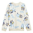 thumbnail image 5 of Bluey Toddler Girls' 2-Piece Fleece Sweatshirt and Pants Set Ivory, 5 of 6