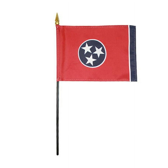 Annin Flagmakers 150042 4 x 6 in. Eb Tennessee Mounted, Pack Of 12