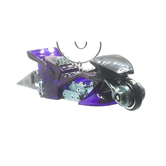 Christmas Ornament for Drag Race Fright Motorcycle Purple