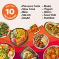 thumbnail image 2 of Instant Pot Pro (8 cuartos de galón) olla de presión 10 en 1, olla de cocción lenta, olla de arroz/grano, vapor, salteado, Sous Vide, máquina de yogur, esterilizador y calentador, incluye aplicación, 2 of 5