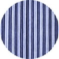 thumbnail image 1 of Ahgly Company Machine Washable Indoor Round Abstract Blue Modern Area Rugs, 7' Round, 1 of 4