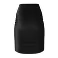 thumbnail image 3 of Women's Pencil Skirt Black/Geometric Garden Print, 3 of 7