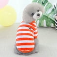 thumbnail image 4 of Pet Spring Fall Stripe Print Small Dogs Puppy Chihuahua Clothes Blouse Jacket, 4 of 8