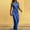4-Blue, variant on SELONE Womens Jumpsuits Dressy Glitter Sequin Bandage Pants Sparkly Sleeveless Ladies Travel Comfortable Vacation Womens Jumpers and Rompers Casual Solid Color Zipper Lace Blue L