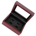 thumbnail image 4 of Caja de para Vitrina de Soporte de - Rojo Vino 6 Agujeros - Vino rojo 4 hoyos Yinane Estuche de exhibición de anillo de campeonato, 4 of 4