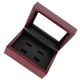 thumbnail image 4 of Caja organizadora de madera portátil de 12 x 16 x 7 cm, con 2 compartimentos para 6 artículos de campeonato. Vino rojo 4 hoyos, 4 of 4