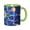 Green, variant on Star Explode Coffee Mug Fun Custom Ceramic Mugs 11oz Navy Blue