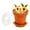 Brown / 6 oz Cup, variant on Mini Serve 6 oz Terracotta Plastic Mini Flower Pot Cup - with Lid - 3" x 3" x 3" - 100 count box