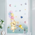 thumbnail image 4 of Pegatinas para ventanas: 1 magníficas pegatinas electrostáticas decorativas con patrón de globos de conejo para evitar que los pájaros golpeen sus ventanas, 4 of 5