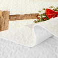thumbnail image 5 of Erosebridal Rustic Barn Bed Spread Queen, Cow Winter Queen Coverlet Set, White Peach, 3-Piece, 1 Quilt and 2 Pillowcases, 5 of 7