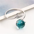 thumbnail image 4 of AYYUFE Adjustable Mermaid Tail Blue Rhinestone Bubble Finger Opening Women Ring Gift Copper, Rhinestone Silver, 4 of 7