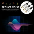 thumbnail image 3 of MesaSe 2 RCA Female to 1 Male Phono Splitter Y Adapter Cable/Lead-T Subwoofer Audio Sub, 3 of 7