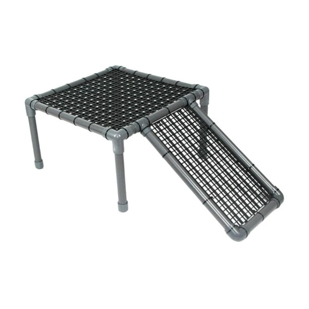Plataforma para el descanso de tortugas, plataforma de descanso y escalada con rampa para tortugas, escalera para tanque de reptiles A