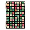 thumbnail image 7 of FORMRS 1-Subject Spiral Notebook 8" x 5" College Ruled 60 Refillable Sheet A5 Hard Cover, 2 Pack, Green Block Pattern, 7 of 7